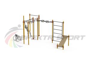 Купить Спортивный комплекс для инвалидов-колясочников WRK-D17_76mm в Москве 
