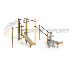 Купить Спортивный комплекс для инвалидов-колясочников WRK-D20_76mm в Москве 